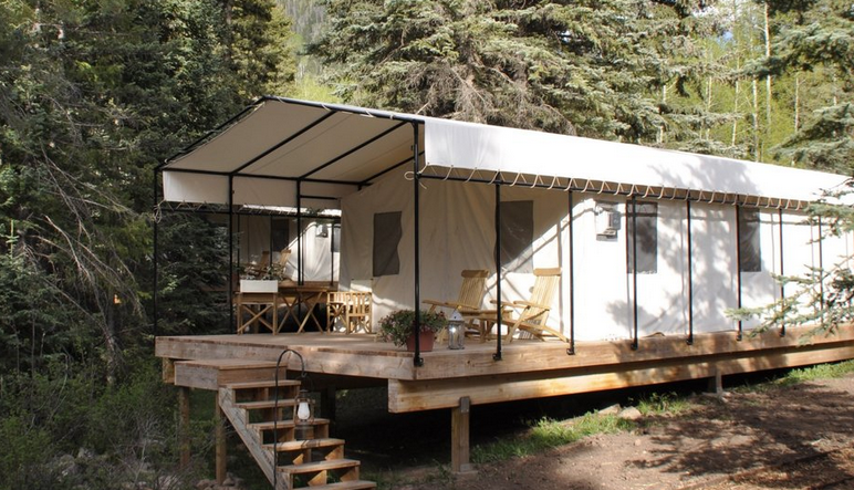 Steel Frame Canvas Home